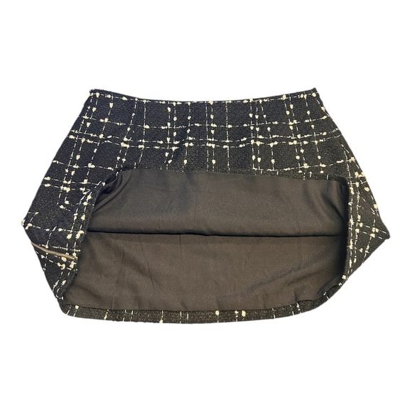 Ted Baker Chele Metallic Bouclé Tweed Women's Mini Skirt Black Size 5  (US 12) - Picture 9 of 13